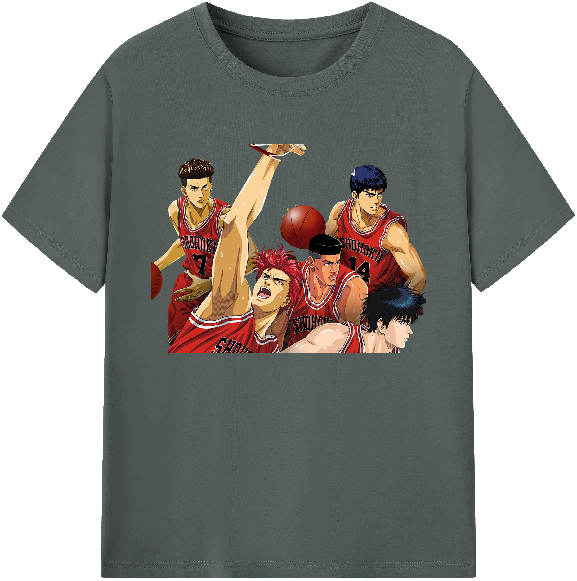 （画像用） SLAM DUNK／スラムダンク 綿100％ メンズ半袖Tシャツ｜肌触りやわらか＆通気性